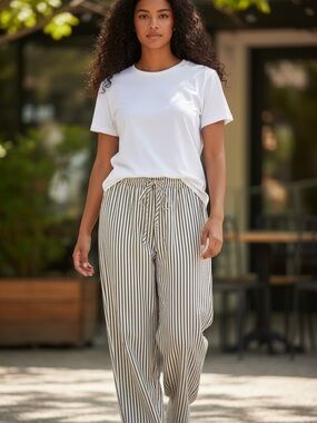 Krush Kandy XL Striped Black and White Pants